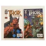 2 MAX COMICS THOR VIKINGS #1 & 2