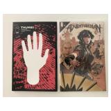 2 IMAGE COMICS THUMBS #2 & ADVENTURE MAN #1