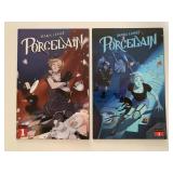 2 ABLAZE COMICS MARIA LLOVET PORCELAIN #1 & 3