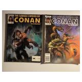 2 MARVEL COMIC MAGAZINES CONAN SEE DESC.