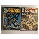 2 CURTIS COMIC MAGAZINES CONAN SEE DESC.