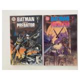 2 DC COMICS BATMAN VS. PREDATOR #1 & 2