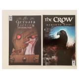 2 IDW COMICS THE CROW #4 & THE OCTOBER FACTION #5