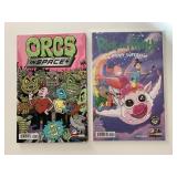 2 ONI COMICS RICK AND MORTY #1 & ORCS IN SPACE #1