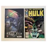 2 MARVEL COMICS HULK #350 & STAR WARS #27 SEE DESC