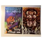 2 AP COMICS DEATH BY LIFE #3 & EXCITING CAT-GIRL 9