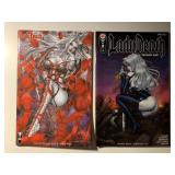 2 COFFIN COMICS LADY DEATH 2/#1 SEE DESC.