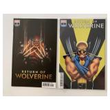 2 MARVEL COMICS RETURN OF WOLVERINE #1 & 5