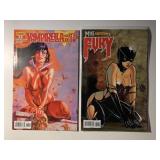 2 DYNAMITE COMICS MISS FURY #7 & VAMPIRELLA #4