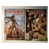 2 DYNAMITE COMICS RED SONJA SEE DESC.