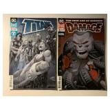 2 DC COMICS DAMAGE #10 & TITANS #27