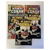 5 MARVEL COMICS KING CONAN #15, 17, 18, 2/#19