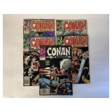 5 MARVEL COMICS CONAN THE BARBARIAN #224,  219-223