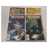 4 MARVEL COMICS WOLVERINE # 24, 25, 50, 51