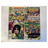 4 MARVEL COMICS THE AVENGERS #322, 323, 324, 325