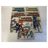 5 MARVEL COMICS MARVEL UNIVERSE #1, 3, 4, 5, 6