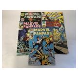 5 MARVEL COMICS MARVEL FANFARE # 1, 7, 12, 26, 28