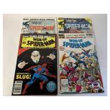 4 MARVEL COMICS WEB OF SPIDER-MAN # 1, 2, 4, 5