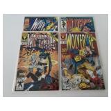 4 MARVEL COMICS WOLVERINE #51, 52, 53, 90 W/CARD