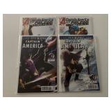4 MARVEL COMICS CAPTAIN AMERICA # 6, 7, 608, 610