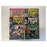4 MARVEL COMICS ALPHA FLIGHT # 12, 55, 56, 59