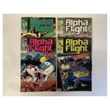 4 MARVEL COMICS ALPHA FLIGHT # 60, 61, 63, 64
