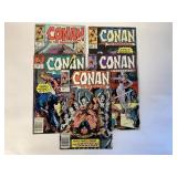 5 MARVEL COMICS CONAN THE BARBARIAN # 224-228