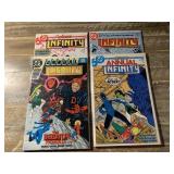 4 DC COMICS INFINITY INC. # 1, 2, 12, 21