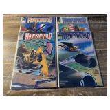 4 DC COMICS HAWK WORLD # 9-12