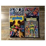 4 DC COMICS THE OUTSIDERS # 1, 8, 17, 22