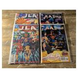 4 DC COMICS JLA # 2/#1, 2/#2 SEE PHOTOS