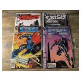 4 DC COMICS IDENTITY CRISIS # 6, 7 & STEEL # 1, 3
