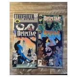 4 DC COMICS DETECTIVE COMICS # 609, 610, 626, 756