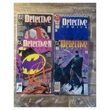 4 DC COMICS DETECTIVE COMICS # 3, 598, 600, 608