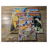 5 DC COMICS INFINITY INC. # 35, 36, 38, 41, 1