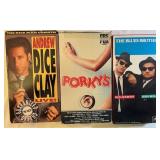 3 VHS Andrew Dice Clay,Porky