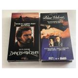 2, VHS  DANCES WITH WOLVES AND BLUE VELVET