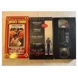 3 VHS Jacy Chan,The Crow, 8 Mile