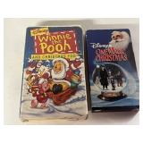 2 WALT DISNEY, VHS  MAGIC CHRISTMAS, WINNIE POOH