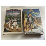 2 VHS WIZARD OF OZ AND WALT DISNEY, MARY POPPINS