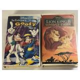 2 WALT DISNEY, VHS GOOFY MOVIE AND LION KING II