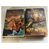 2 UNIVERSAL, VHS  LAND BEFORE TIME III AND V