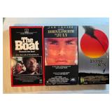 3 VHS Born 4th July, The Boat, Empire of the Sun