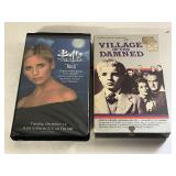 2 VHS VILLAGE OF THE DAMNED & BUFFY THE VAMPIRE