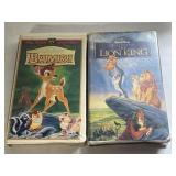 2 WALT DISNEY VHS LION KING AND BAMBI