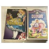 2 WALT DISNEY VHS DUMBO AND ALICE IN WONDERLAND