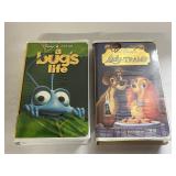 2 WALT DISNEY VHS  LADY & THE TRAMP,  A BUG