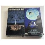 2 VHS E.T. AND INDEPENDENCE DAY