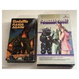 2 VHS GODZILLA RAIDS AGAIN AND FORBIDDEN PLANET