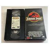 2 VHS JURASSIC PARK AND STAR WARS SPECIAL EDITION